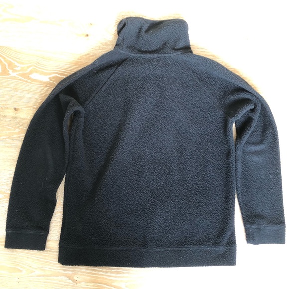 Michael Kors Black fleece pullover, with kangaroo pocket & gold hardware. Medium - Picture 3 of 11